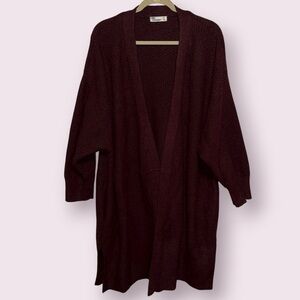 89th & Madison Deep Burgundy Women's Cardigan